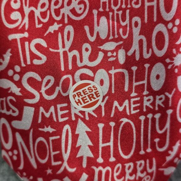 Christmas Musical Necktie Red Novelty Holiday Party Tie New Festive - Picture 4 of 8